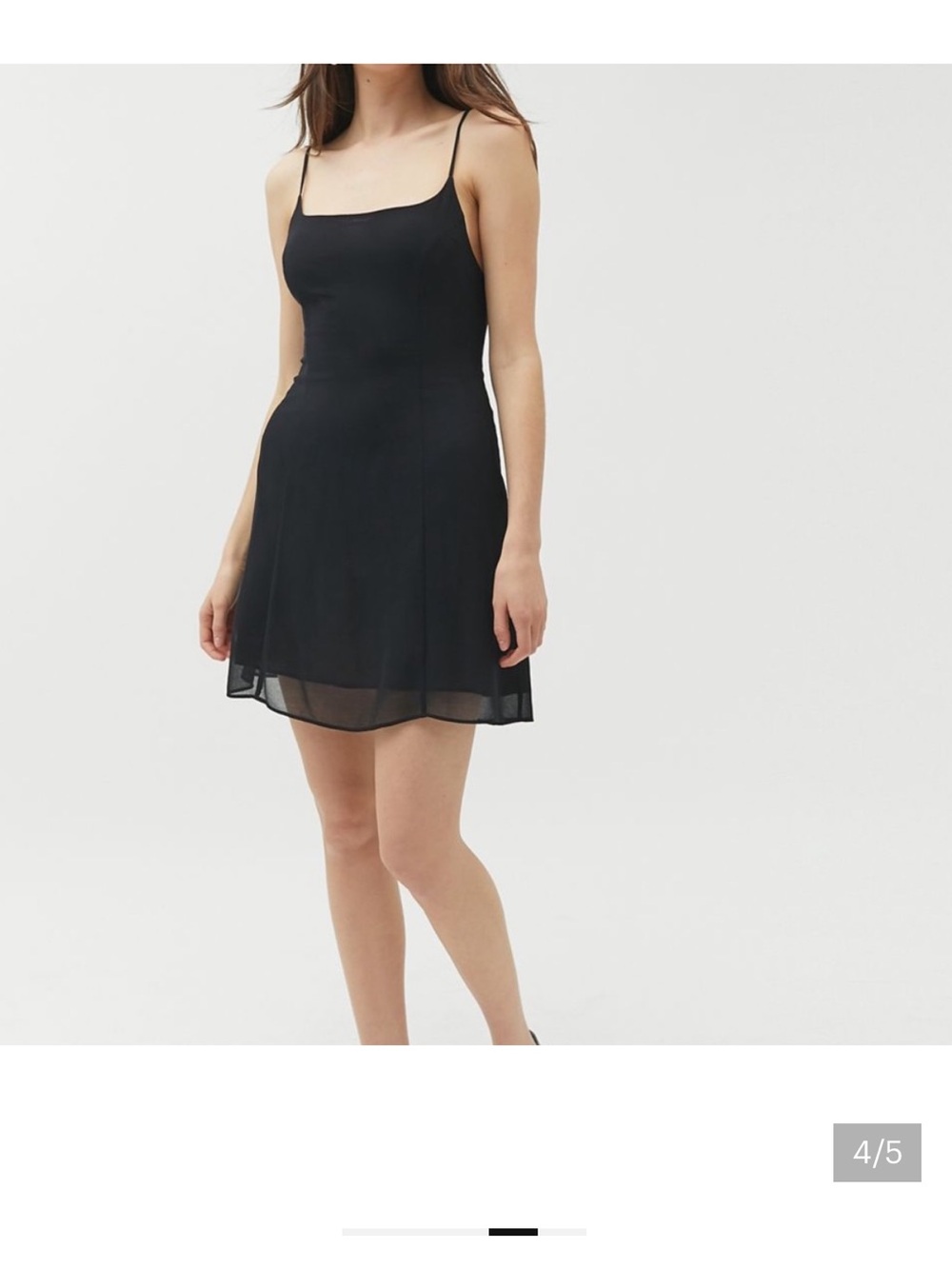 Urban Outfitters Black Spaghetti Strap Mini Dress